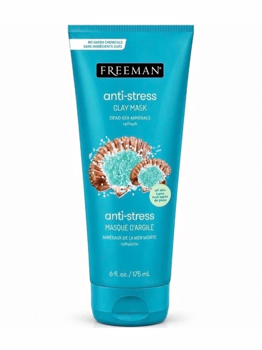 Freeman Anti-Stress Clay Mask Dead Sea Minerals Blue
